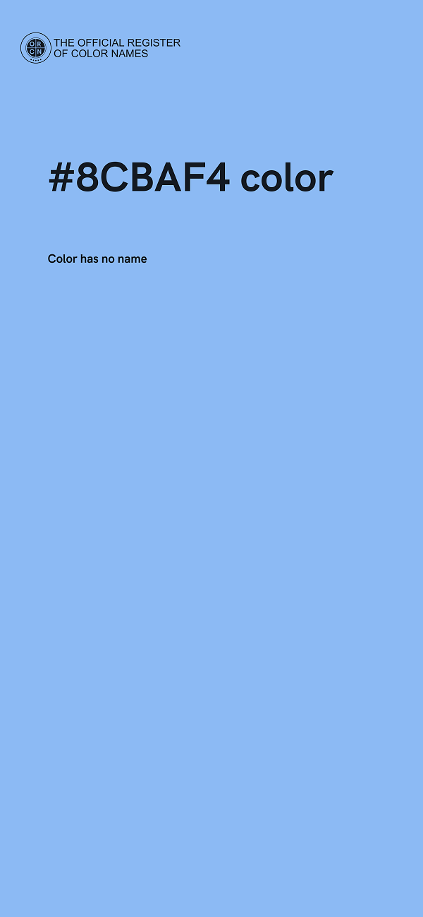 #8CBAF4 color image