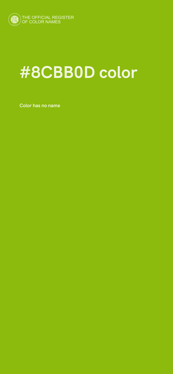 #8CBB0D color image