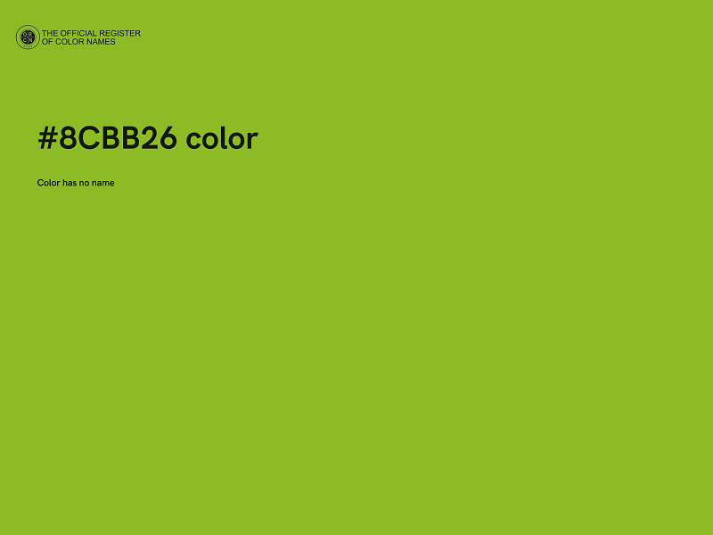 #8CBB26 color image