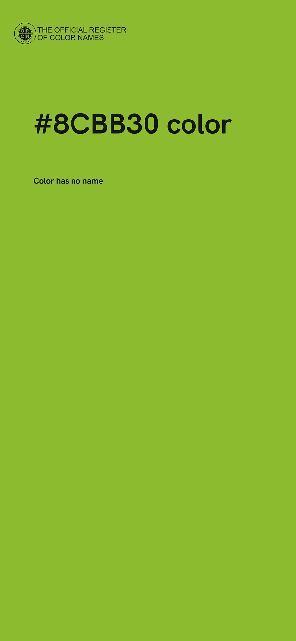 #8CBB30 color image