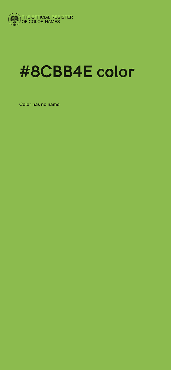 #8CBB4E color image