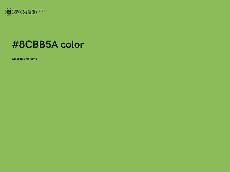 #8CBB5A color image