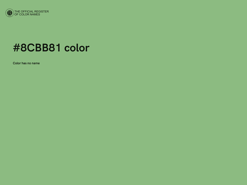 #8CBB81 color image