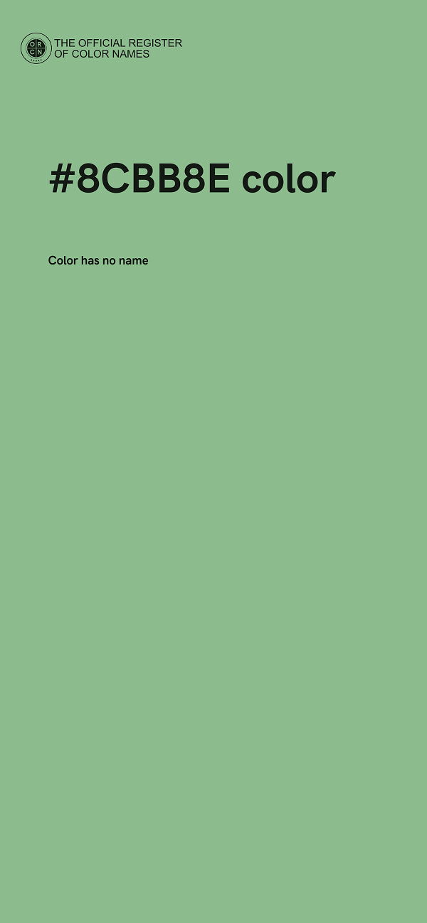 #8CBB8E color image