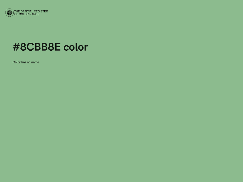 #8CBB8E color image