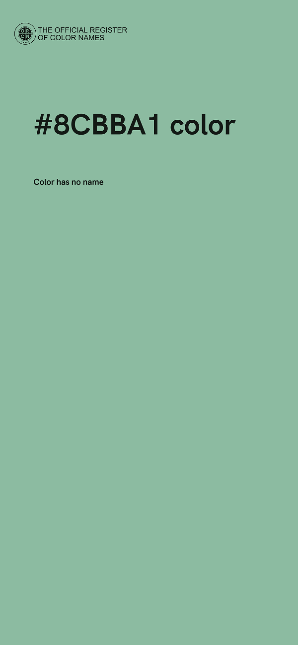 #8CBBA1 color image