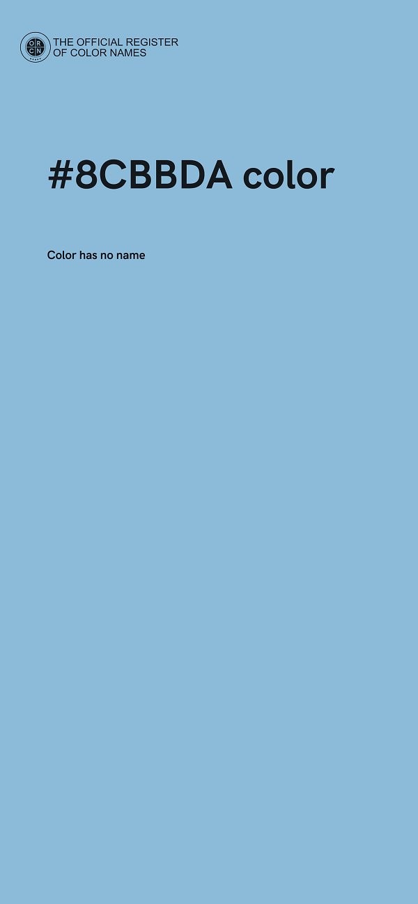 #8CBBDA color image