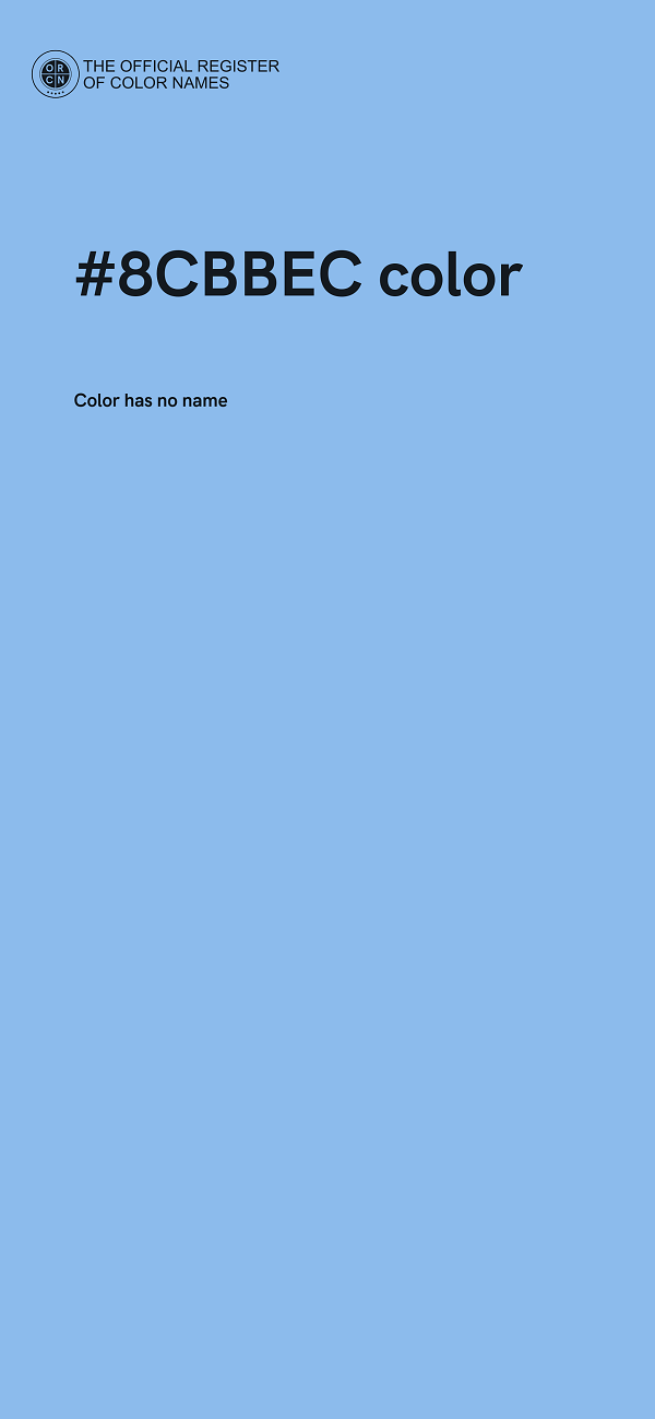 #8CBBEC color image