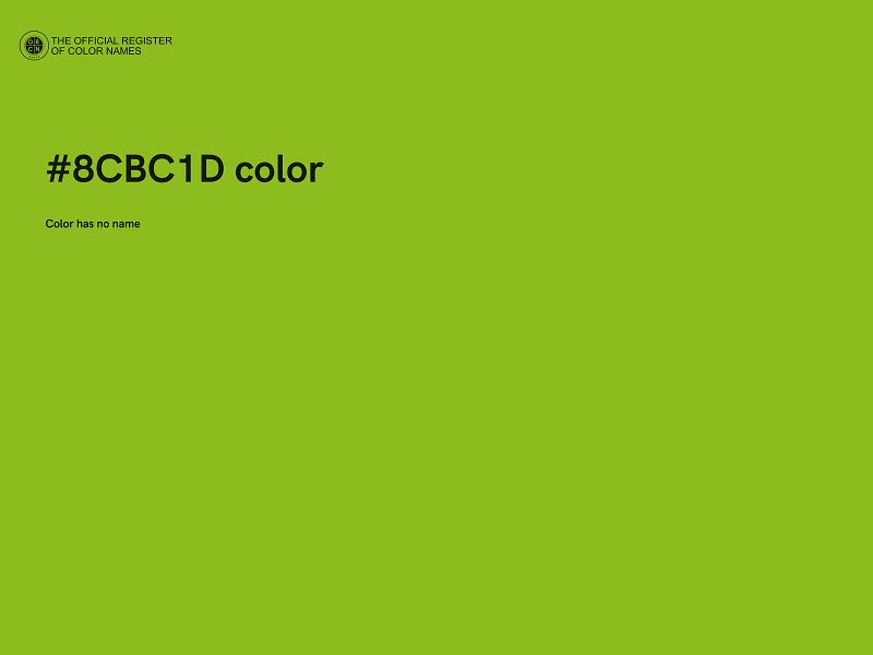 #8CBC1D color image