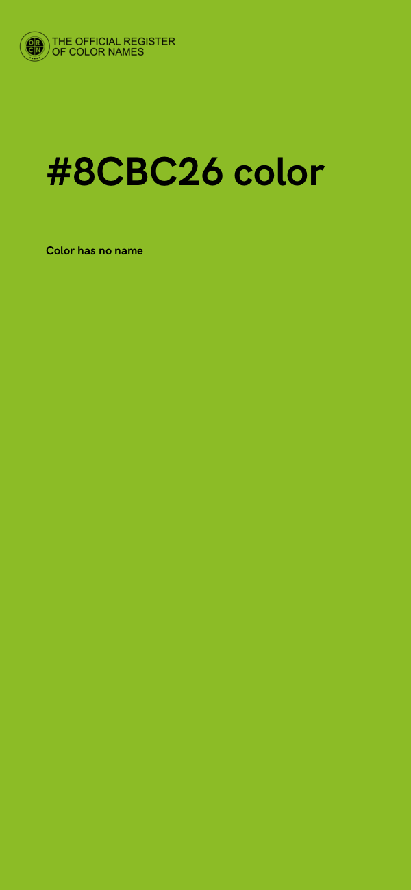 #8CBC26 color image