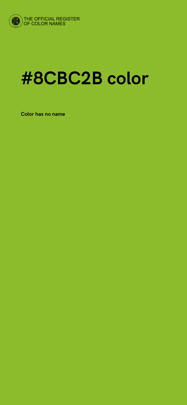 #8CBC2B color image