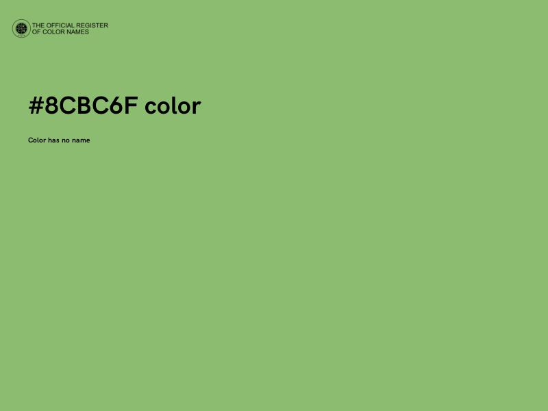 #8CBC6F color image