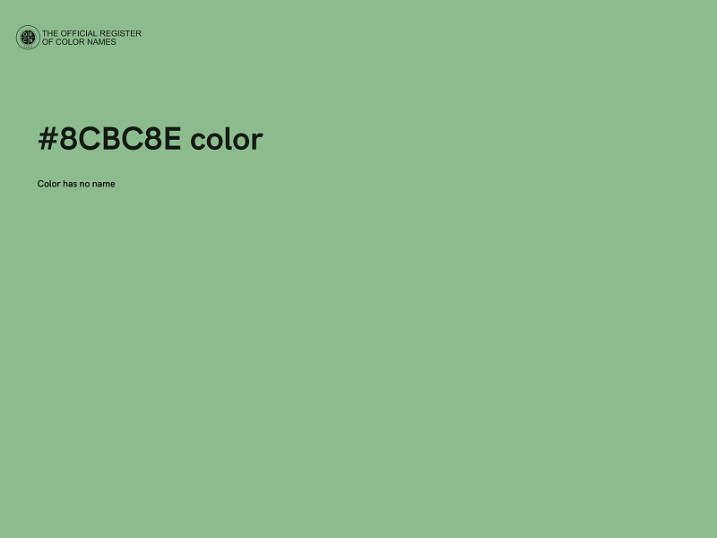 #8CBC8E color image