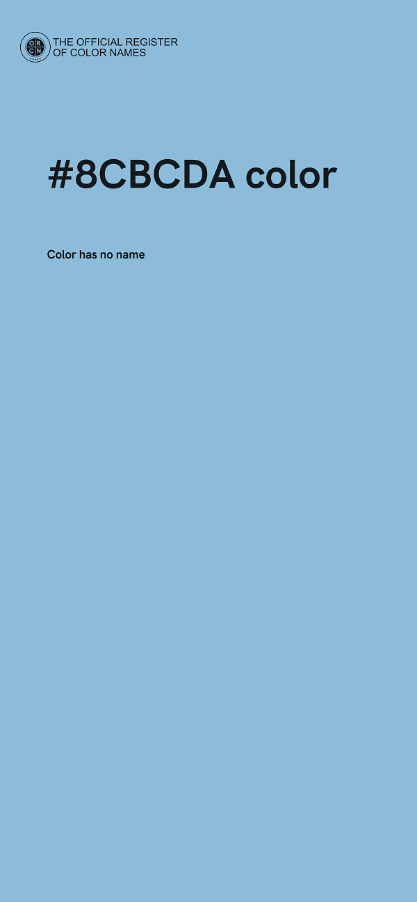 #8CBCDA color image