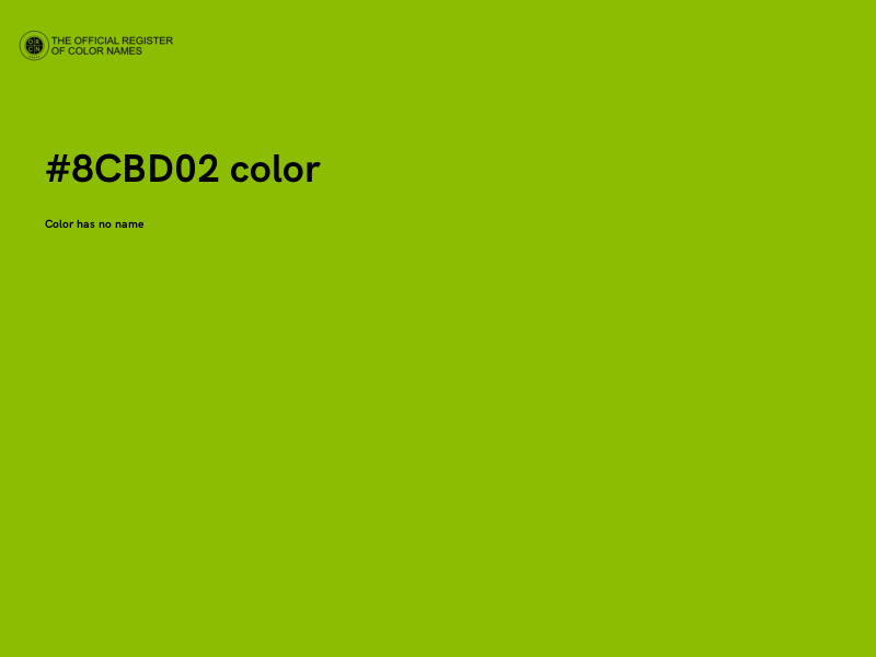 #8CBD02 color image