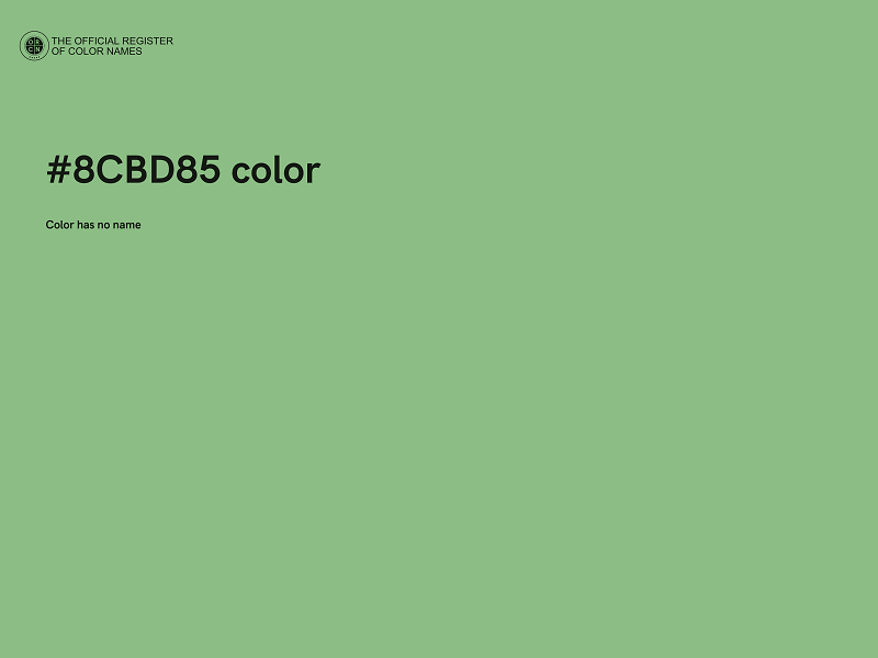#8CBD85 color image