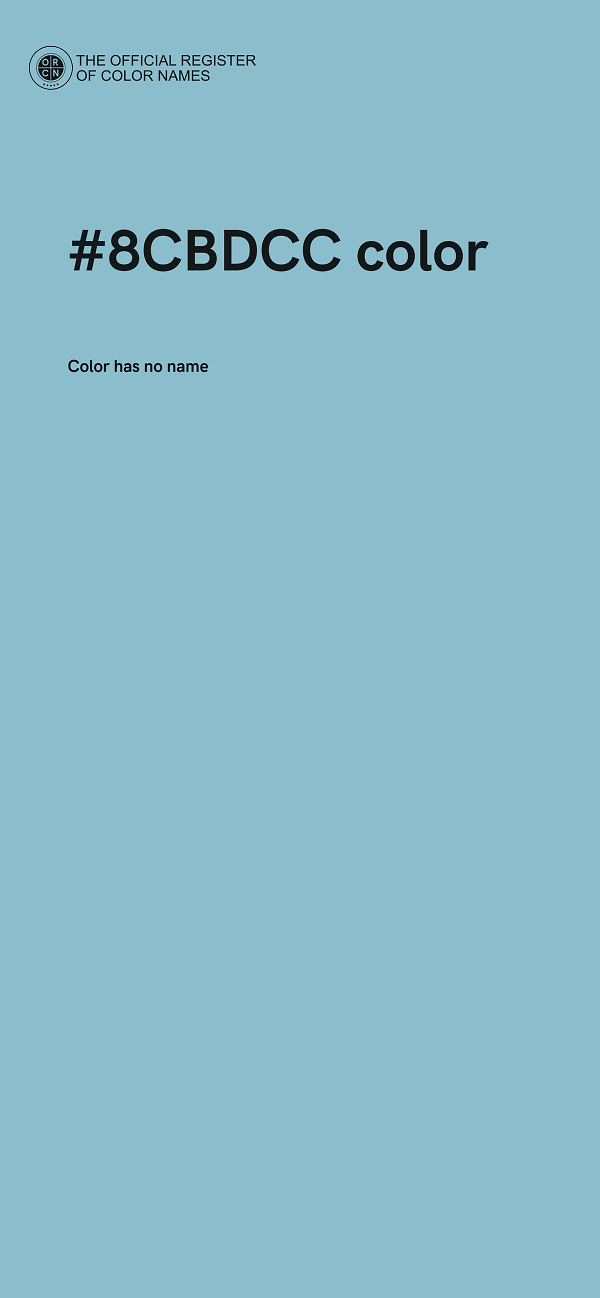 #8CBDCC color image