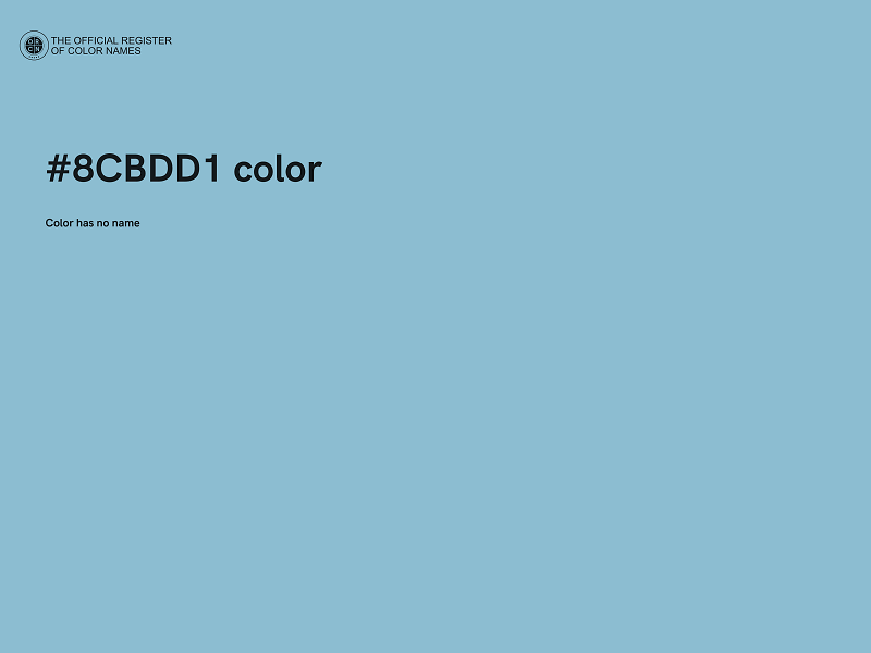 #8CBDD1 color image