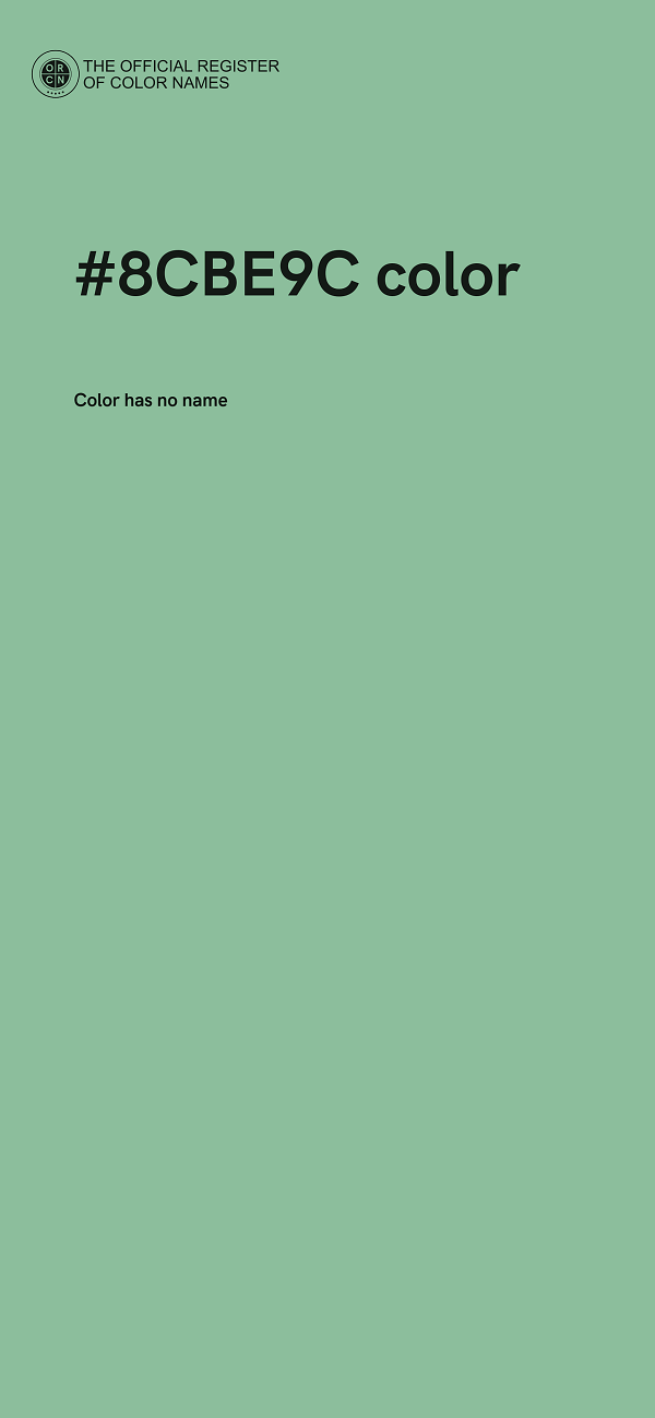 #8CBE9C color image