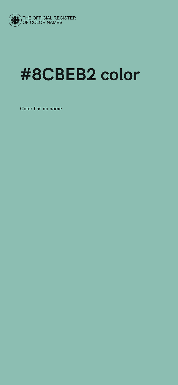 #8CBEB2 color image