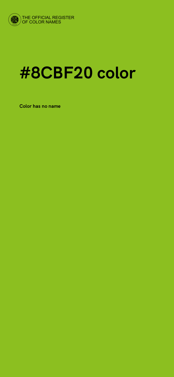 #8CBF20 color image