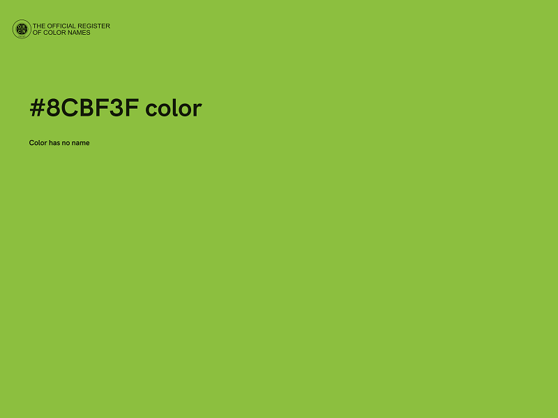 #8CBF3F color image