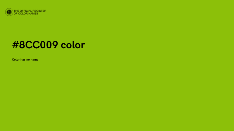 #8CC009 color image