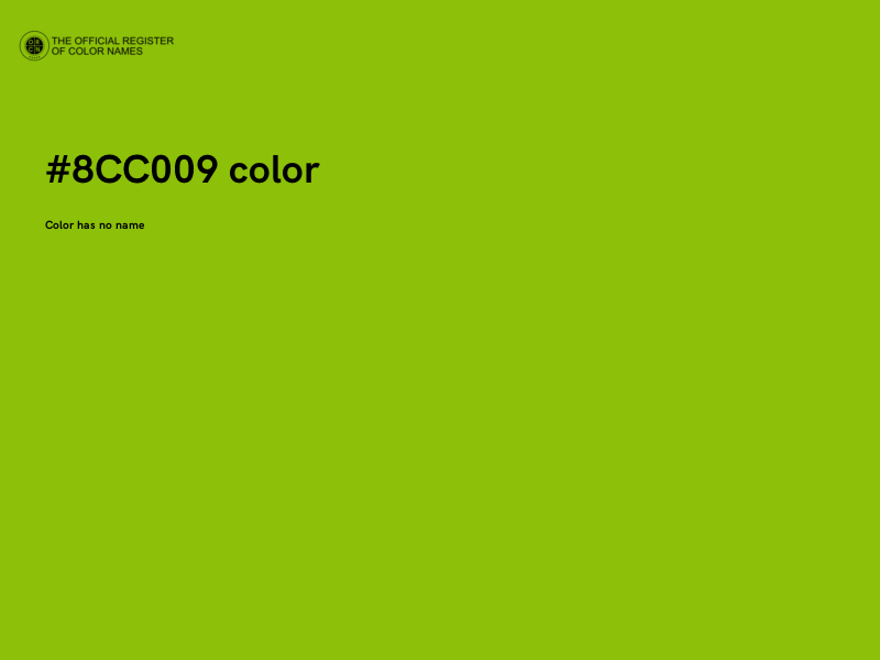 #8CC009 color image
