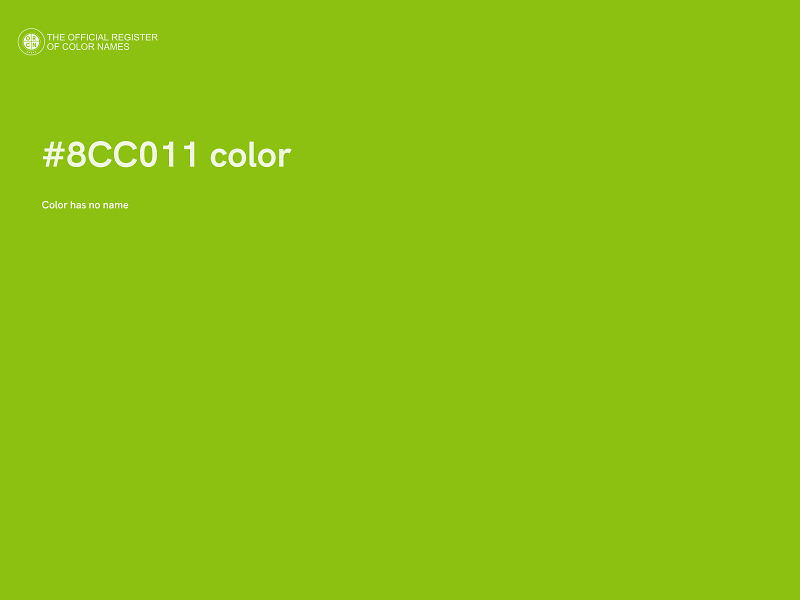 #8CC011 color image