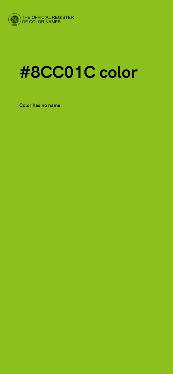 #8CC01C color image