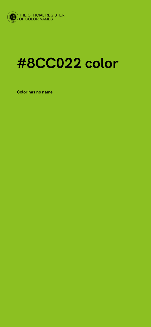 #8CC022 color image