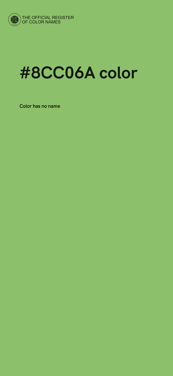 #8CC06A color image