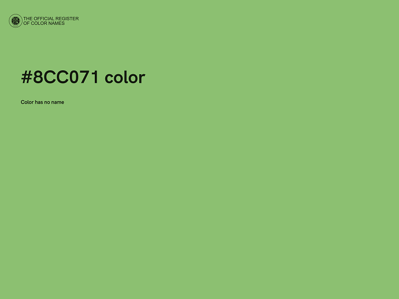 #8CC071 color image