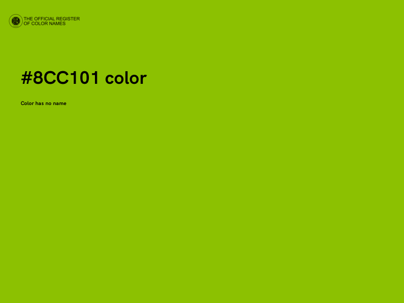 #8CC101 color image