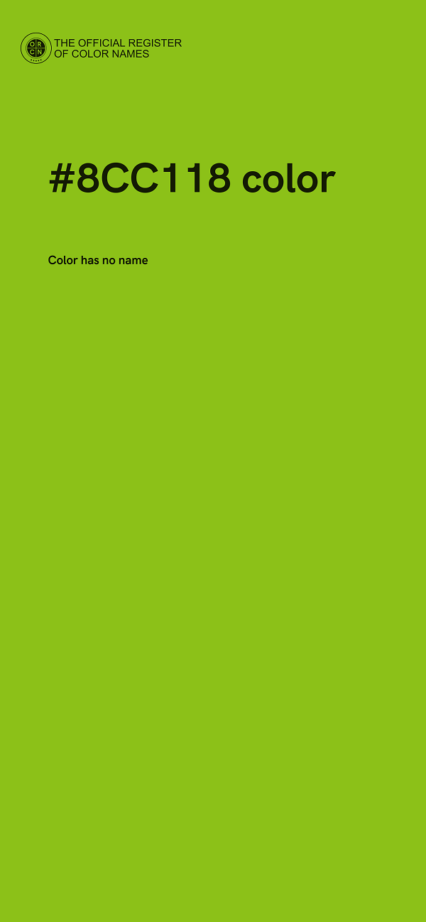#8CC118 color image