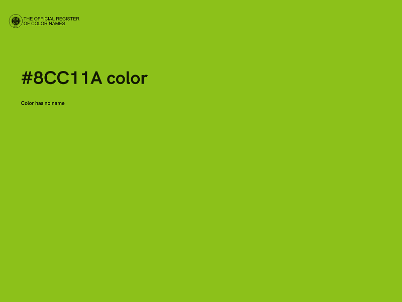 #8CC11A color image