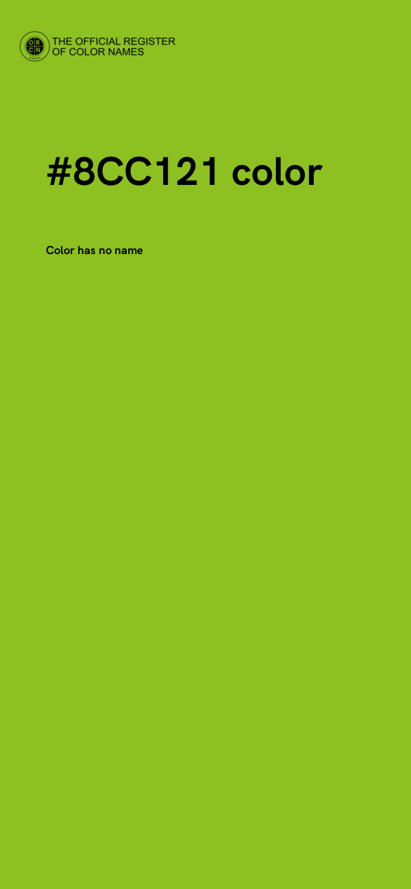 #8CC121 color image
