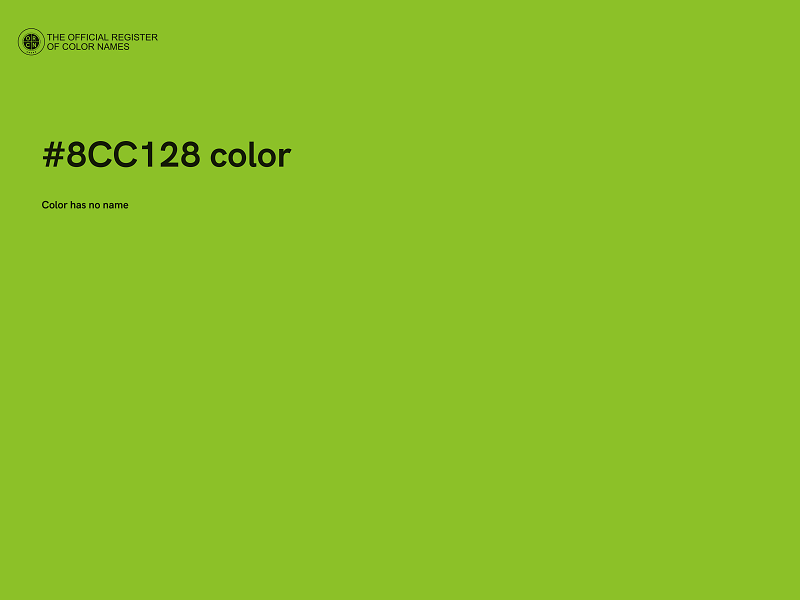 #8CC128 color image