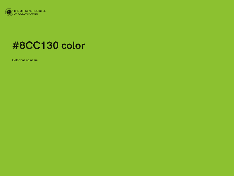 #8CC130 color image