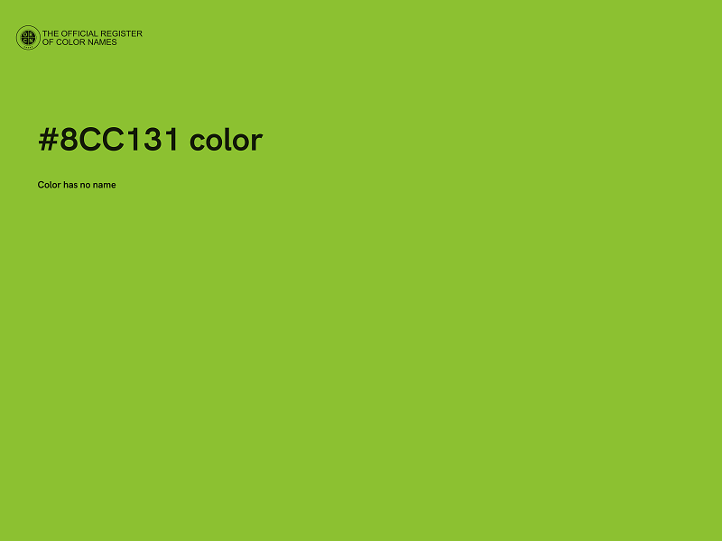 #8CC131 color image