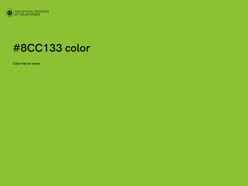 #8CC133 color image