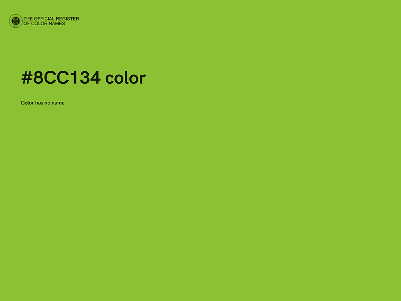 #8CC134 color image