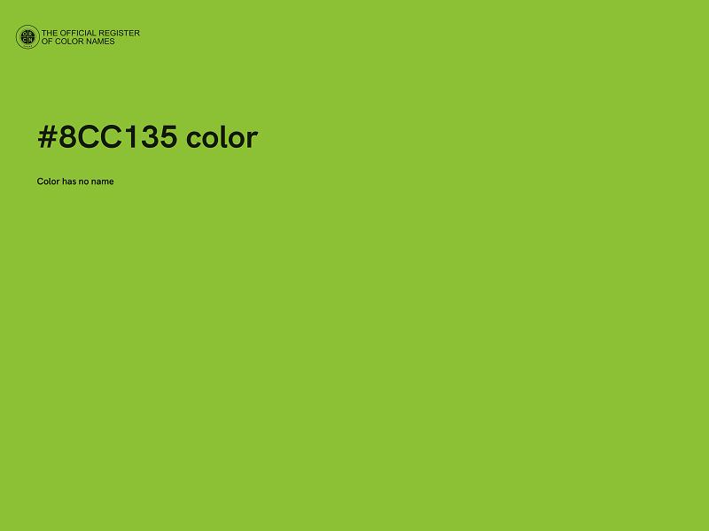 #8CC135 color image