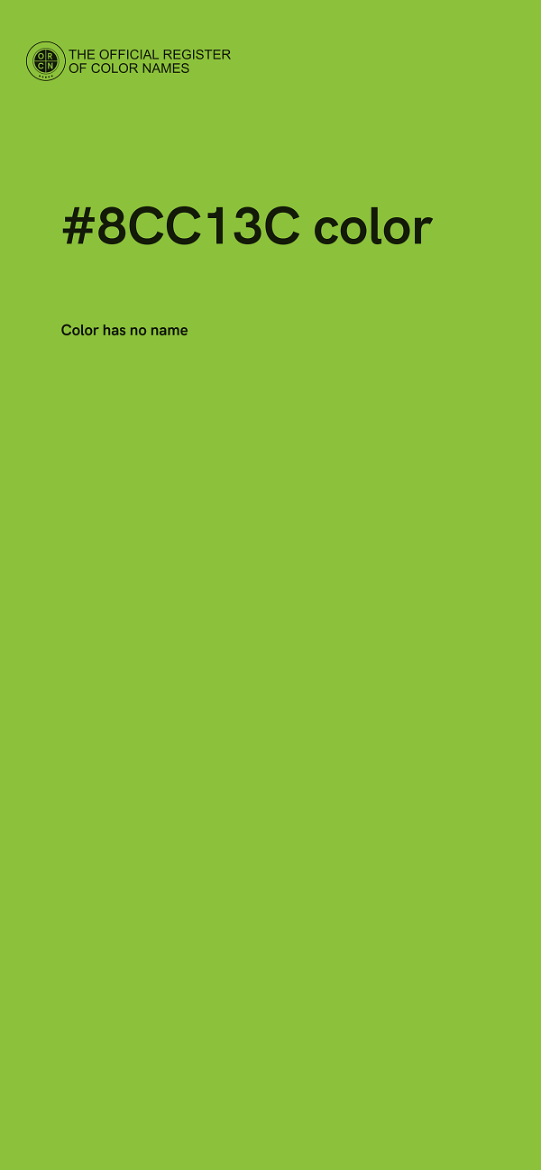 #8CC13C color image
