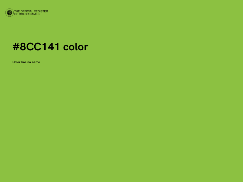#8CC141 color image