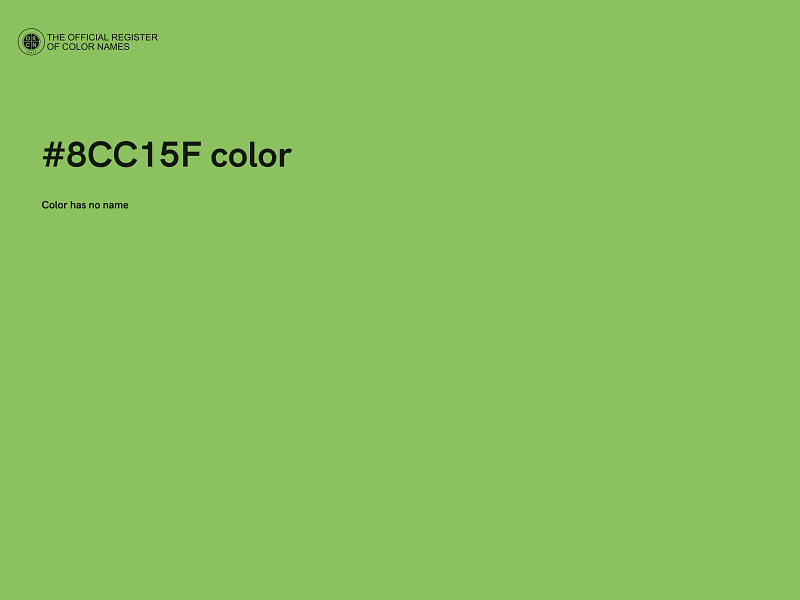 #8CC15F color image