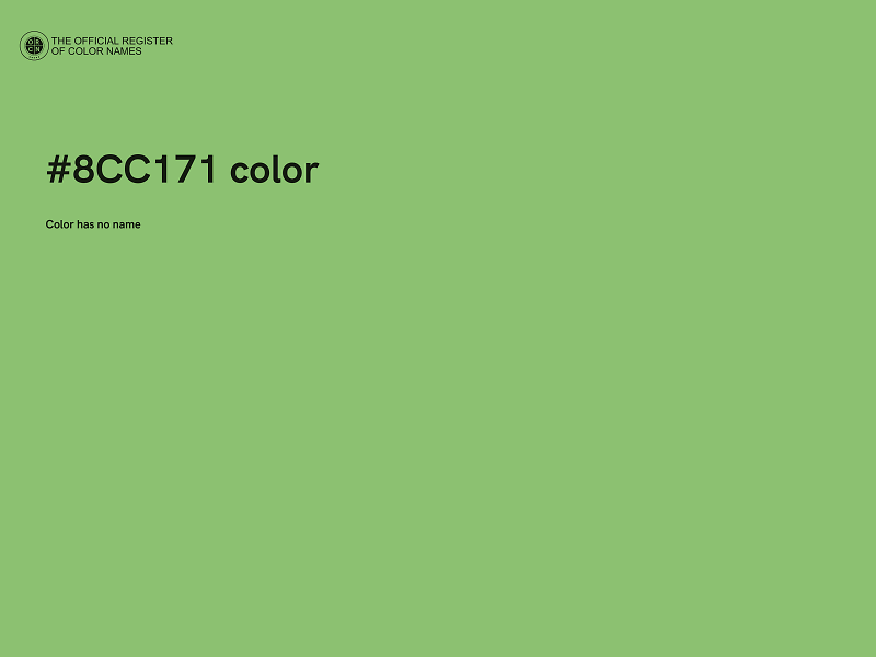 #8CC171 color image