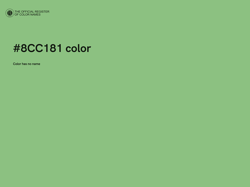 #8CC181 color image