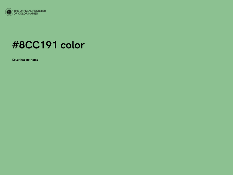 #8CC191 color image