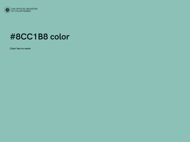 #8CC1B8 color image